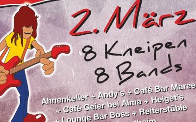 Kneipennacht am Samstag, 2.3.2024