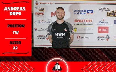 Vertragsverlängerung mit unserem Keeper Andi Dups