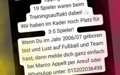 Neu gegründete A2 als JSG mit dem VfL Mühlbach