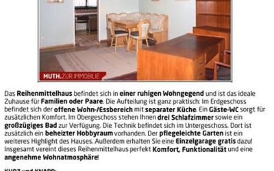 Muth-Immo: neues Verkaufsangebot in Massenbachhausen