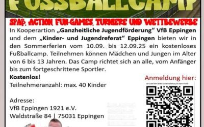 Junioren Camp – AUSGEBUCHT