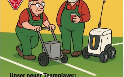 Neuer Markierungsroboter – 1. und 2. Mannschaft spenden