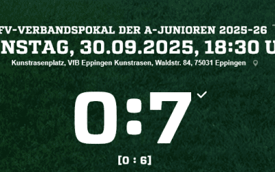 U19 – VfB vs VfR Mannheim 0:7 (0:6)