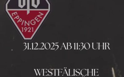 Silvester-Treff 2025 beim VfB – 11.30 Uhr geht´s los