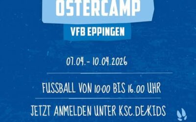 Das KSC-Ostercamp beim VfB 🖤❤️🤍💙 – am besten gleich anmelden