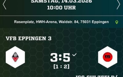 🔴⚫ VfB D3 – JSG Sulzfeld-Mühlbach II 3:5🔴⚫